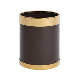 Bolero Waste Paper Bin with Gold Rim - Y804 - 1