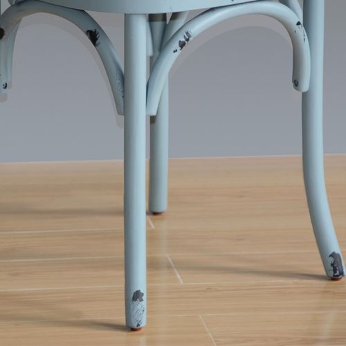 Bolero Blue Bentwood Chairs with Metal Cross Backrest (Pack of 2) - GG655 - 4