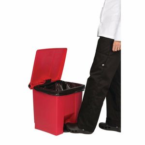 Rubbermaid Step On Pedal Bin Red 30.5Ltr - K803 - 3