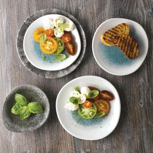 Churchill Raku Round Dish Quartz Black 160mm (Pack of 12) - DY942 - 6