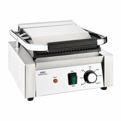 Nisbets Essentials Contact Grill Ribbed Top - DA396 - 1