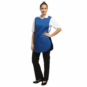 Whites Tabard With Pocket Royal Blue - B043 - 1