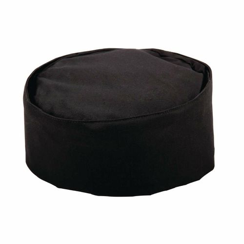 Whites Chef Skull Cap Polycotton Black - L - A206-L - 6