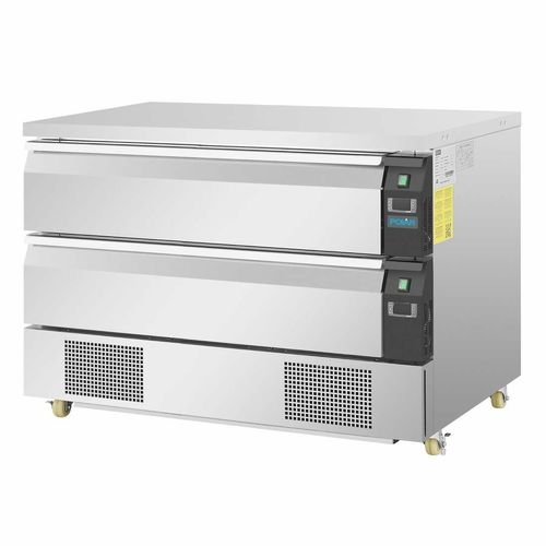 Polar U-Series Double Drawer Counter Fridge Freezer 6xGN - DA997 - 2