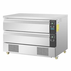 Polar U-Series Double Drawer Counter Fridge Freezer 6xGN - DA997 - 3