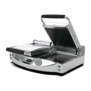 Spidocook Spidoglass Double Ribbed Upper Smooth Lower Contact Grill Manual - FT849 - 1