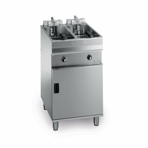 Valentine Twin Tank Twin Basket Free Standing Electric Fryer Evo 2525 - DB593 - 1