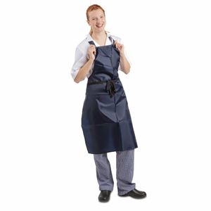 Whites Light Duty Waterproof Bib Apron Blue - A896 - 3