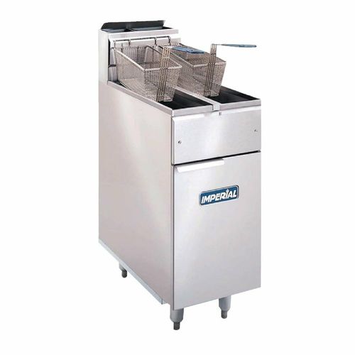 Imperial Twin Tank Twin Basket Free Standing Natural Gas Fryer IFS-2525 - CB098-N - 7