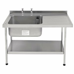 Franke Sissons Self Assembly Stainless Steel Sink Right Hand Drainer 1500x650mm - P367 - 1