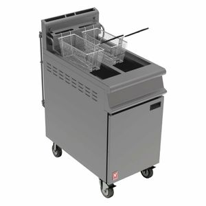 Falcon Free Standing Natural Gas Filtration Fryer with Castors G3845F - FA521-N - 1