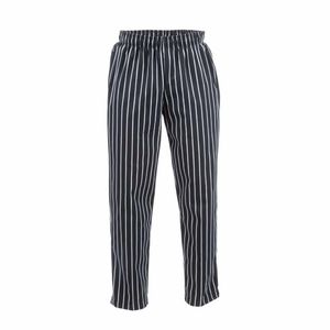 Chef Works Designer Baggy Pant Chalk Stripe M - A940-M - 1