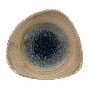 Churchill Stonecast Aqueous Triangular Bowls Bayou Taupe 21oz 235mm (Pack of 12) - FA669 - 1