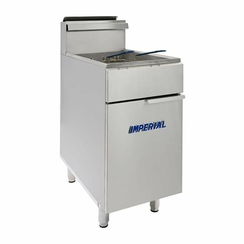 Imperial Single Tank Twin Basket Free Standing Natural Gas Fryer IFS-40-OP - CN021-N - 1
