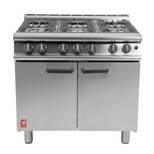 Falcon 6 Burner Dominator Plus Oven Range G3101 Natural Gas with Feet - DK940-N - 3