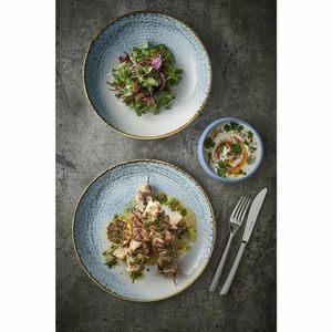 Churchill Homespun Accents Aquamarine Evolve Coupe Plates 165mm (Pack of 12) - 4