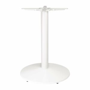 Bolero Cast Iron Round Table Base White - 3