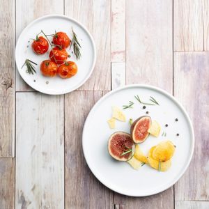 Olympia Whiteware Flat Round Plates 210mm (Pack of 6) - 7