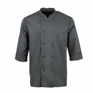 Colour By Chef Works Unisex Chef Jacket Grey 3XL - A934-3XL - 1
