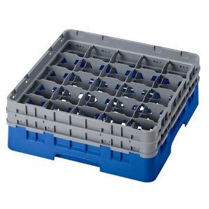 Cambro Camrack Blue 25 Compartments Max Glass Height 133mm - CZ141 - 1