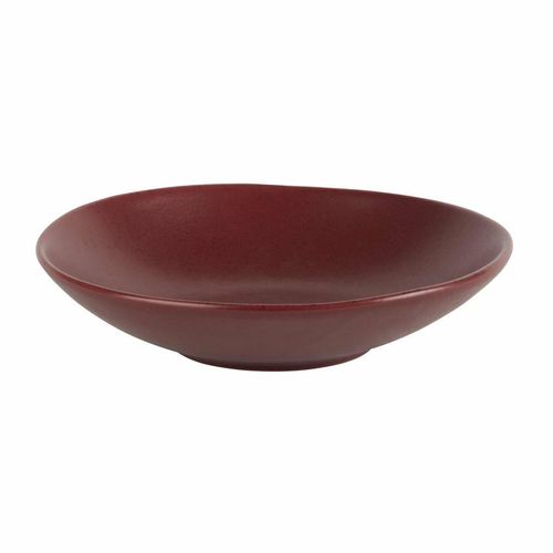 Olympia Build A Bowl Red Flat Bowl - 195x45mm (Box 6) - CU123 - 1