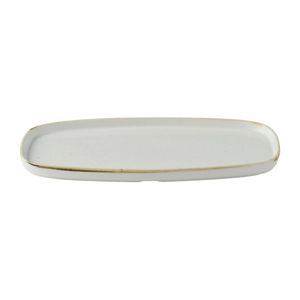 Churchill Stonecast Barley White Chefs' Walled Oblong Plate 350mm (Pack of 6) - DX021 - 3