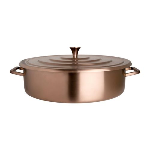 Steelite Creations Homestyle Brushed Bronze Round Chafer 9.1L - VV3908 - 1