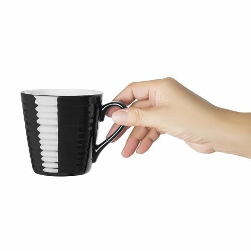 Olympia Cafe Aroma Mug Black - 340ml (Pack of 6) - CU959 - 11