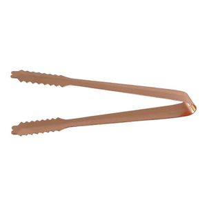 Beaumont Stainless Steel Ice Tongs Copper Plated 7'' - DZ788 - 1