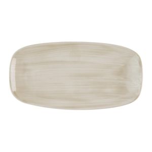 Churchill Stonecast Canvas Natural Chefs Oblong Plates 288x152mm(Pack of 12) - HR359 - 1