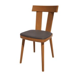 Bolero Bespoke Bamba Side Chair Anthracite/Oak - HS496 - 1