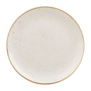 Churchill Stonecast Barley White Coupe Plates 228mm (Pack of 12) - HX015 - 1