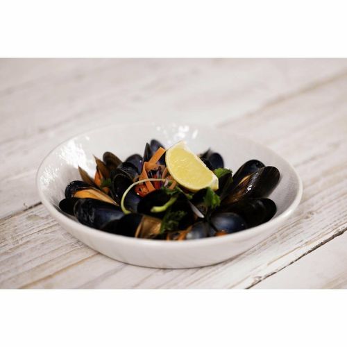Olympia Denim White Coupe Bowls 220mm (Pack of 6) - FU228 - 8