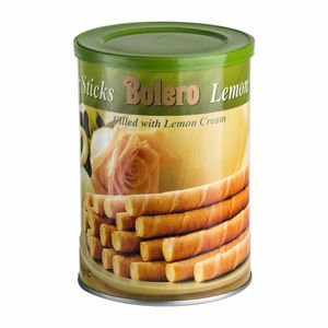 Bolero Lemon Wafer Sticks Tin 400g - HT336 - 1