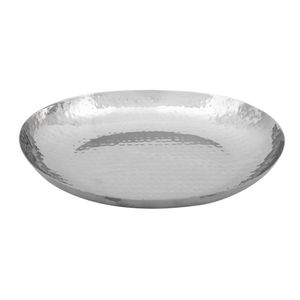 Olympia Hammered Stainless Steel Oval Dish 280x230mm - FU283 - 1