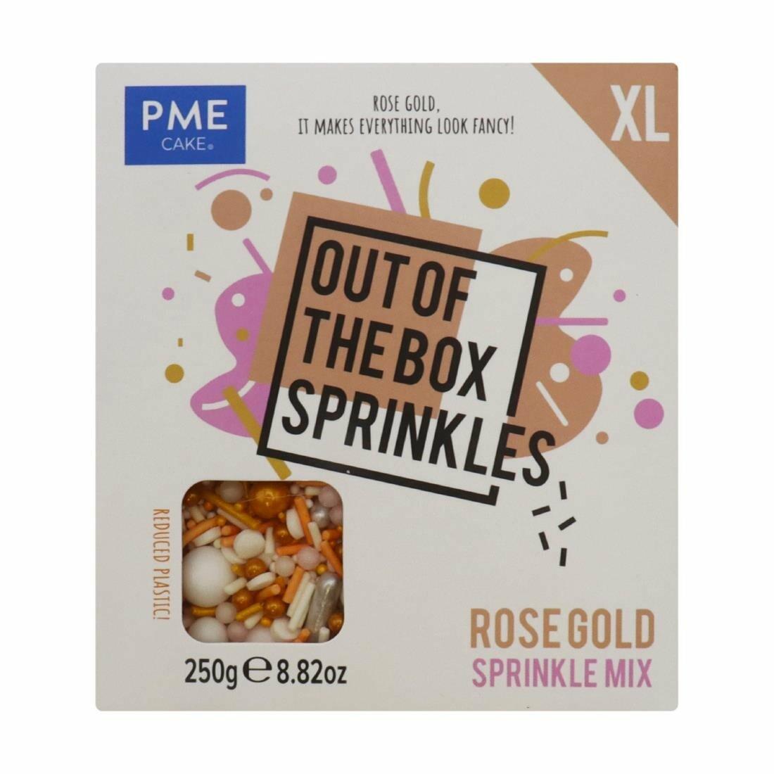 Springkle 250g PME XL Out of the Box Sprinkle Mix Rose Gold 250g - HU364 | Go for ...