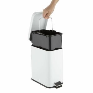 Jantex Slim Washroom Bin White 5Ltr - HT475 - 3