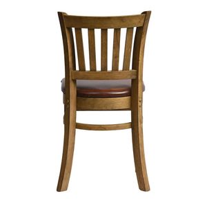 Manhattan Dining Chair in Weathered Oak with Bison Espresso Seat (Pack of 2) - HX814 - 3