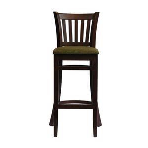 Manhattan Bar Chair in Dark Walnut with Shetland Forest Seat - HX854 - 1