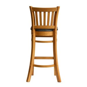 Manhattan Bar Chair in Soft Oak with Shetland Smoke Seat - HX860 - 3