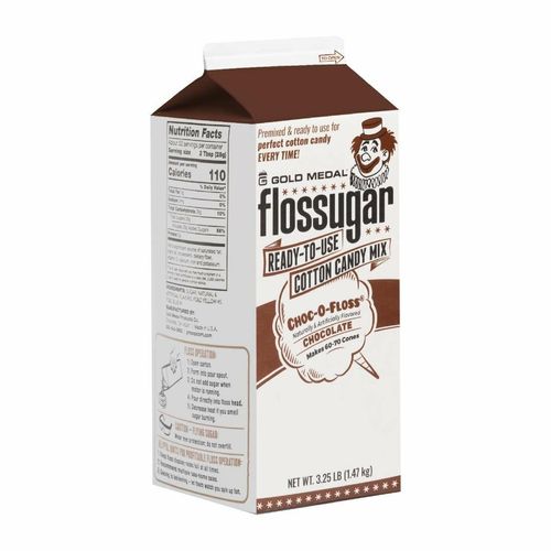 Flossugar Chocolate Ready to Use Cotton Candy Mix 1.47kg - HS994 - 2