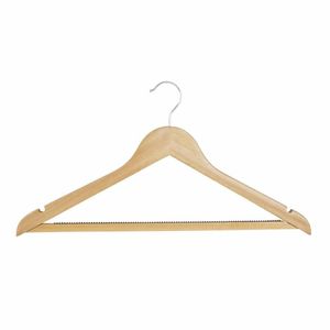 Bolero Natural Wooden Hangers (Pack of 10) - FU399 - 1