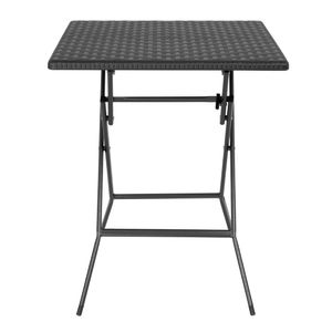 Bolero Square Folding Table Black 620mm - GR772 - 3