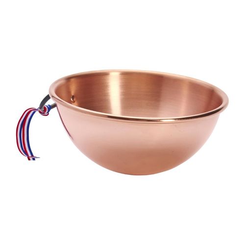 De Buyer Copper Egg Whites Bowl with Cast Iron Ring Handle 200mm - HZ140 - 6