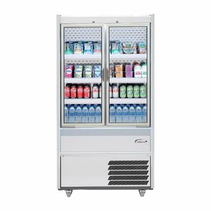 Williams Slimline Gem Multideck Fridge Stainless with Hinged Front Door R100-SCD-HFD - HZ273 - 1