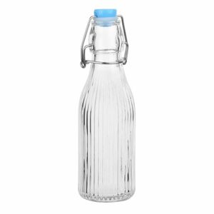 Olympia Ridged Swing Top Water Bottles 200ml (6 Pack) - HW795 - 1