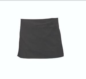 Black Short Apron W/ Split Pocket  70cm x 37cm - 1