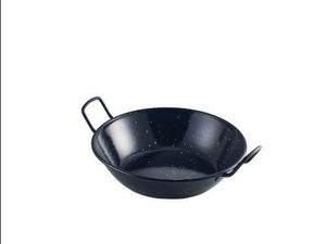 Black Enamel Dish 22cm (Pack of 6) - 1