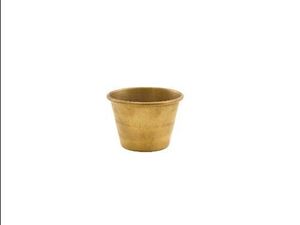 GenWare Gold Vintage Steel Ramekin 71ml/ 2.5oz (Pack of 24) - 1