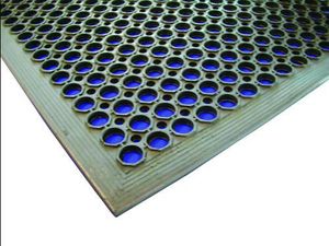 Black Rubber Kitchen Mat 90 x 150 x 1.2cm - 1